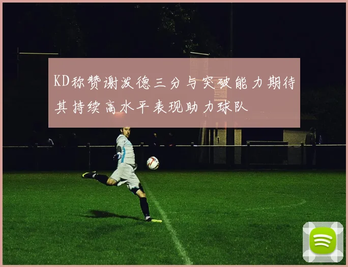 KD称赞谢泼德三分与突破能力期待其持续高水平表现助力球队